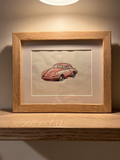 Gerahmte Zeichnung Lieblings-Auto 30x20cm